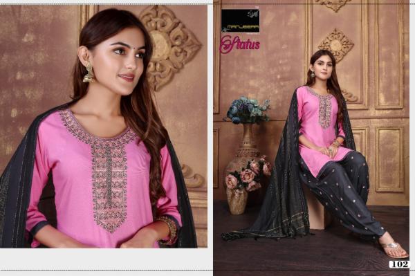 Manjeera Status Rayon Designer Festive Wear Ready Made Collection